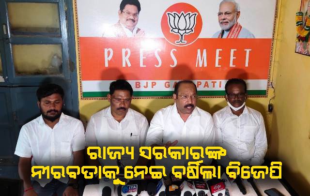 ସୀମା ବିବାଦ ପ୍ରସଙ୍ଗରେ ବିଜେପି ପକ୍ଷରୁ ସାମ୍ୱାଦିକ ସମ୍ମିଳନୀ