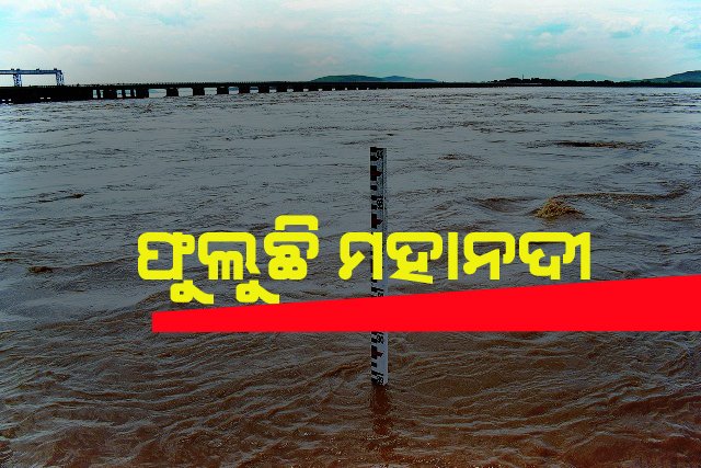 ଲଗାଣ ବର୍ଷାରେ ମହାନଦୀ ,ଶାଖା ନଦୀର ଜଳ ସ୍ତର ବୃଦ୍ଧି