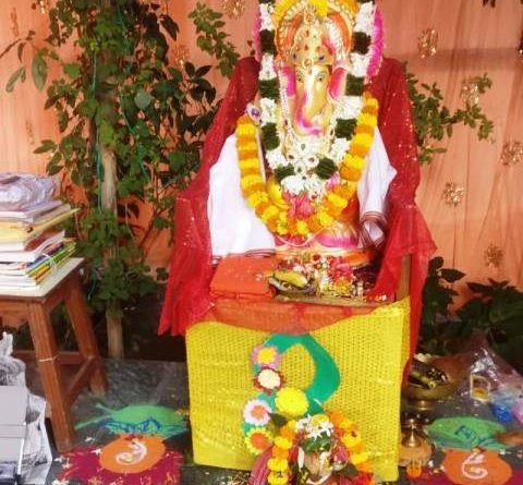 କରୋନା କଟକଣା ଭିତରେ ଗଣେଶ ପୂଜା ପାଳିତ
