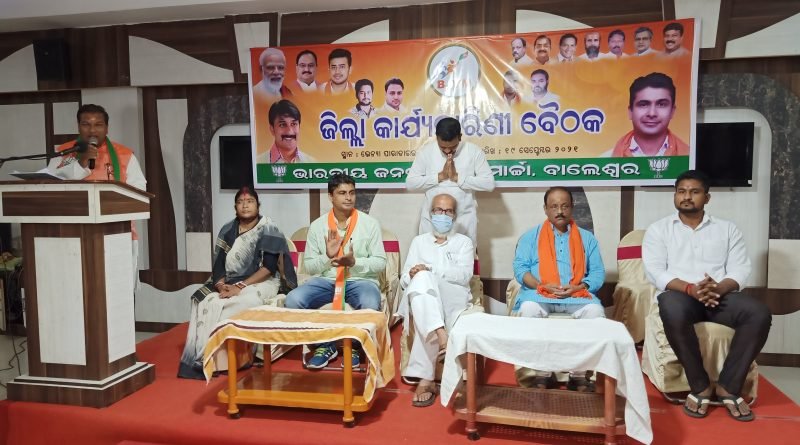 ଭାରତୀୟ ଜନତା ଯୁବମୋର୍ଚ୍ଚା ଜିଲ୍ଲା କାର୍ଯ୍ୟକାରିଣୀ ବୈଠକ