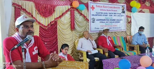 ରେଡ଼କ୍ରସ ତାଲିମ ଓ ପ୍ରଶିକ୍ଷଣ ଶିବିର ଅନୁଷ୍ଠିତ