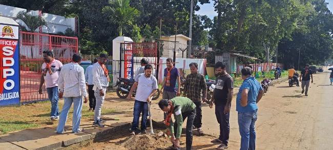 ବିଜେପି ଯୁବମୋର୍ଚ୍ଚା କର୍ମୀଙ୍କ ସ୍ବଛ ଭାରତ କାର୍ଯ୍ୟକ୍ରମ