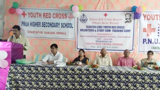 ଯୁବ ରେଡକ୍ରସ ପକ୍ଷରୁ କ୍ଲଷ୍ଟର ସ୍ତରୀୟ ୩ ଦିନିଆ ତାଲିମ ଶିବିର ଉଦଘାଟିତ