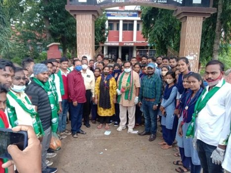 କେନ୍ଦ୍ରାପଡା କଲେଜର ଜାତୀୟ ସେବା ଯୋଜନା ପକ୍ଷରୁ ବୃକ୍ଷରୋପଣ କାର୍ଯ୍ୟକ୍ରମ