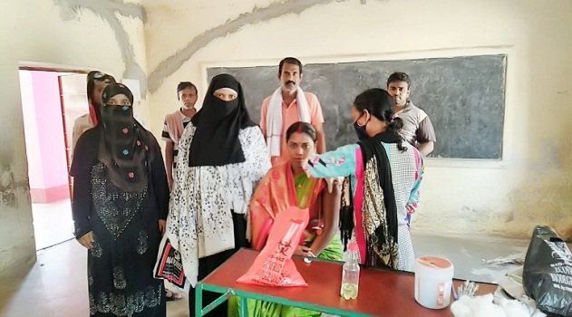 କୋରୋ ପଞ୍ଚାୟତରେ କରୋନା ଟୀକାକରଣ