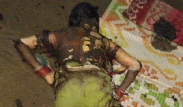 ଜୀଅନ୍ତା ଜଳିଗଲେ ମହିଳା