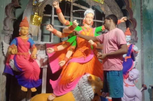 କୋଭିଡ କଟକଣା ମଧ୍ୟରେ ଶାରଦୀୟ ପୂଜା ପ୍ରସ୍ତୁତି