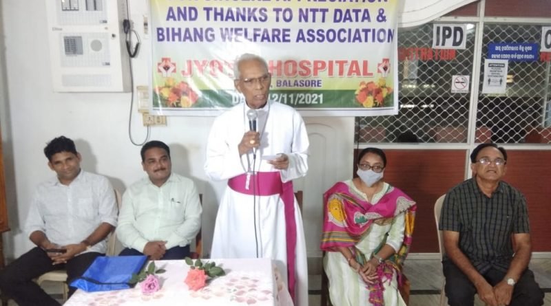 ‘ଏଣ୍ଟିଟି ଡାଟା’ଆଇଟି କମ୍ପାନି ପକ୍ଷରୁ ଜ୍ୟୋତି ହସପିଟାଲକୁ ଆମ୍ବୁଲାନ୍ସ ପ୍ରଦାନ