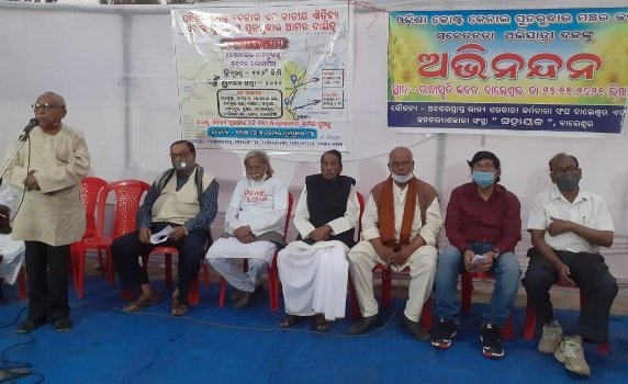 କୋଷ୍ଟ କେନାଲ ପୁନରୁଦ୍ଧାର ଦାବି ଅଭିଯାତ୍ରୀଙ୍କୁ ସମ୍ବର୍ଦ୍ଧନା