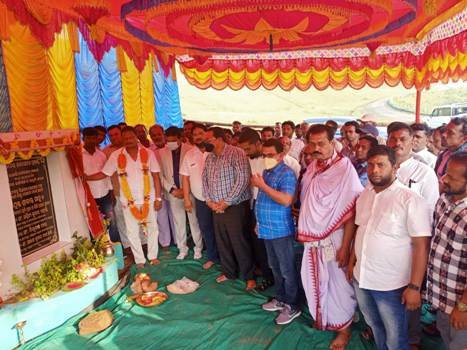 ଧନେଇ ଆଡ଼ିବନ୍ଧ ର ଉନ୍ନତି କରଣ ପାଇଁ ଭିତ୍ତିପ୍ରସ୍ତର ସ୍ଥାପନ