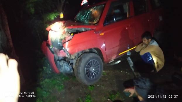 ଗଛ କୁ ପିଟି ହେଲାକାର ତିନି ଗୁରୁତର  