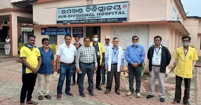 କାୟାକଳ୍ପ ଟିମ୍ ର ପରିଦର୍ଶନ ପୂର୍ବରୁ ଚିକିତ୍ସାଳୟ ବୁଲି ଦେଖିଲେ ପ୍ରି ଆସେସମେଣ୍ଟ ଟିମ୍