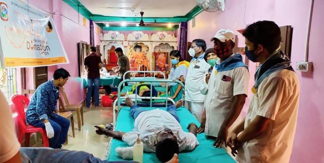 ସତ୍ୟସାଇ ଭଜନ ମଣ୍ଡଳୀ ପକ୍ଷରୁ ରକ୍ତଦାନ ଶିବିର