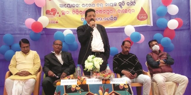 ରମେଶ ଚନ୍ଦ୍ର ନାୟକ ସ୍ମୃତି କମିଟି ପକ୍ଷରୁ ରକ୍ତଦାନ ଶିବିର