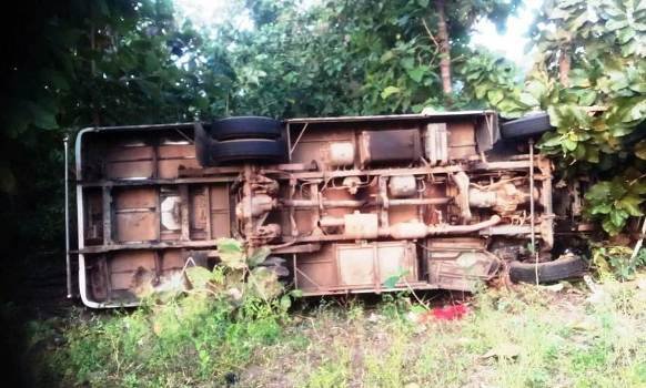ଘନ କୁହୁଡି ଯୋଗୁଁ ଓଲଟିଲା କନ୍ୟାଯାତ୍ରୀ ବସ୍