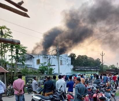 ୱେଲଡିଙ୍ଗ ନିଆଁରେ ଜଳିଗଲା ରାଇସ୍ ମିଲ୍