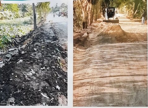 ଗଣ୍ଡାକିଆ ରାସ୍ତା ନିମ୍ନମାନର ଅଭିଯୋଗ : ନୂତନ ଠିକାଦାର ନିଯୁକ୍ତି ଦାବି