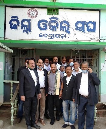 ଜିଲ୍ଲା ଓକିଲ ସଙ୍ଘ ପକ୍ଷରୁ ରାଜ୍ୟସଭା ସାଂସଦ ସୁବାଷ ସିଂଙ୍କୁ ସ୍ୱାଗତ ସମ୍ବର୍ଦ୍ଧନା