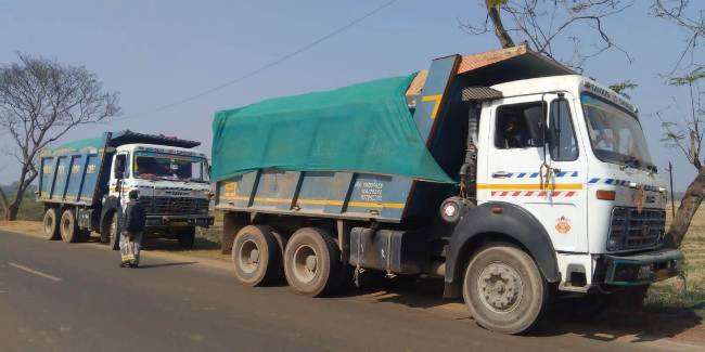 ୨ ବାଲି ଗାଡିରୁ ଜୋରିମାନା ଆଦାୟ