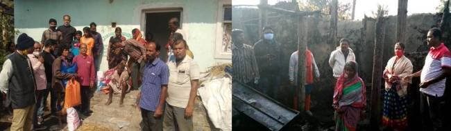 ଅଗ୍ନିବିପନ୍ନଙ୍କୁ ବିଭିନ୍ନ ରାଜନୈତିକ ଦଳ ପକ୍ଷରୁ ସହାୟତା