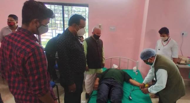 ଓଲଟପୁର ଆରୋଗ୍ୟ ଭବନରେ ରକ୍ତଦାନ ଶିବିର
