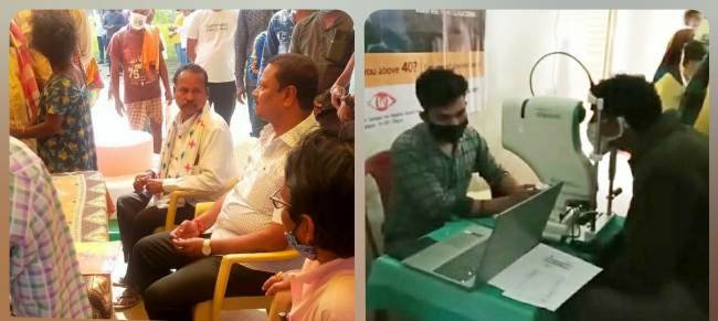 ଚକ୍ଷୁ ଚିକିତ୍ସା ଶିବିରକୁ ଉଦଘାଟନ କଲେ ବିଧାୟକ