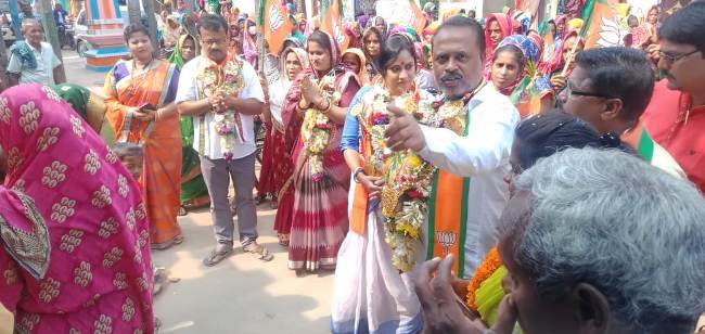 ବିଜେପି ଜିଲ୍ଳା ପରିଷଦ ପ୍ରାର୍ଥୀଙ୍କ ପାଇଁ ପ୍ରଚାର କଲେ ରାଜ୍ୟ ବିଜେପି ସମ୍ପାଦିକା