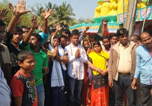 ଭାଉଜଙ୍କ ପାଇଁ ପ୍ରଚାର ମଇଦାନରେ ଜିଲ୍ଲା କଂଗ୍ରେସ ସଭାପତି
