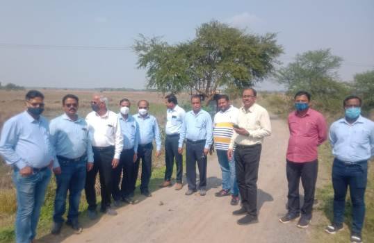 ୨୨୦କେଭି ବିଦ୍ୟୁତ ସବଷ୍ଟେସନ ପାଇଁ କ୍ଷେତ୍ର ପରିଦର୍ଶନ କଲେ