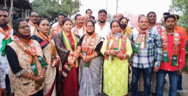 ବିଜେପି ଜିଲ୍ଲା ପରିଷଦ ପ୍ରାର୍ଥୀନୀଙ୍କ ପ୍ରଚାର