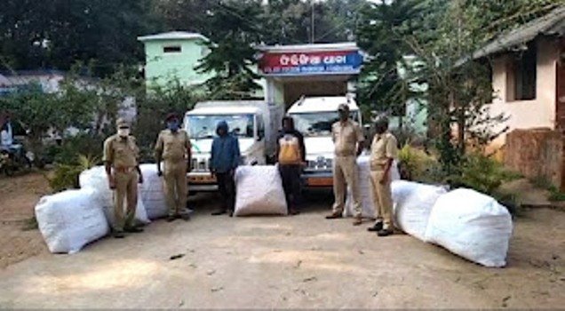 ଦୁଇ ବୋଲେରୋ ଗାଡ଼ି ସହ ଗଞ୍ଜେଇ ଜବତ : ଦୁଇ ଗିରଫ 
