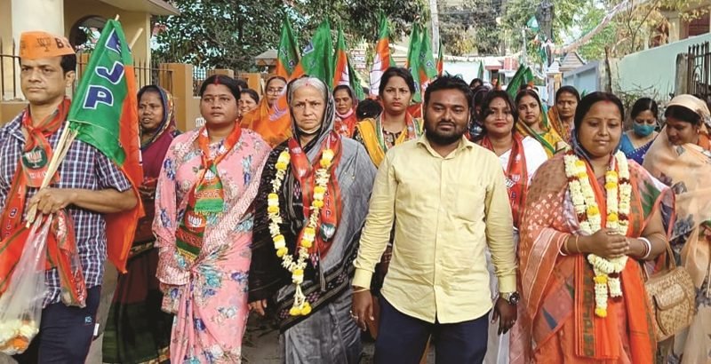 ବିଜେପି ପକ୍ଷରୁ ୧୫ ନଂ ୱାର୍ଡ଼ରେ ନିର୍ବାଚନୀ ପଦଯାତ୍ରା