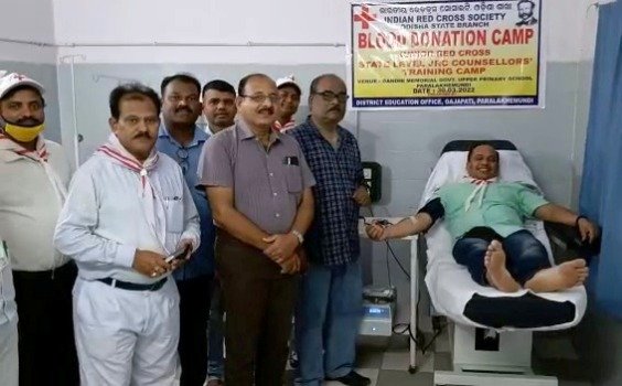 ରେଡ୍ କ୍ରସ ତରଫରୁ ରକ୍ତଦାନ ଶିବିର ଅନୁଷ୍ଠିତ 