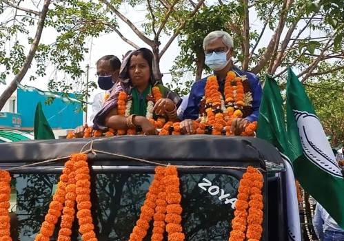 ଛତ୍ରପୁର ରେ ବିଜେଡିର ରୋଡ୍ ସୋ