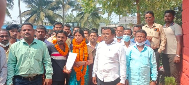 କୋଣାର୍କ ଏନଏସି ଅଧ୍ୟକ୍ଷା ପଦବୀ ନିମନ୍ତେ ରଂଜୁଲତା ଭୋଳଙ୍କ ପ୍ରାର୍ଥୀପତ୍ର ଦାଖଲ