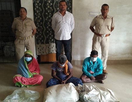 ମଦ ଜବତ ସହ ୩ଗିରଫ