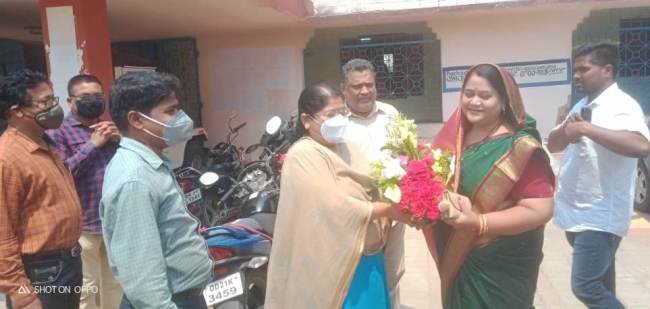 ୧୫ତମ ବ୍ଳକ ଅଧ୍ୟକ୍ଷା ଭାବେ ଦାୟିତ୍ୱ ଗ୍ରହଣ କଲେ ତୃଷ୍ଣା