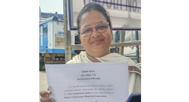  ବିଜେଡି ଦଖଲରେ ବ୍ରହ୍ମପୁର ପୌରନିଗମର ୪୨ରୁ ୩୦କର୍ପୋରେଟର ବିଜେଡିରୁ,  ୭ବିଜେପି, ୧କଙ୍ଗ୍ରେସ ଓ ୪ସ୍ୱାଧୀନ ପ୍ରାଥୀ ବିଜୟ