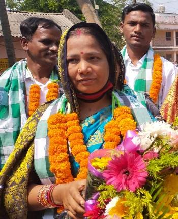 ବେଗୁନିଆପଡ଼ା ବ୍ଲକ ଅଧ୍ୟକ୍ଷା ଭାବେ ନିର୍ଦ୍ୱନ୍ଦରେ ନିର୍ବାଚିତ ହେଲେ ରେଣୁ ଗୌଡ଼