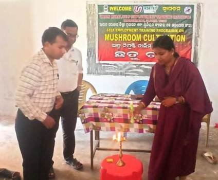 କେକୀସିଙ୍ଗ ଗ୍ରାମରେ ଛତୁଚାଷ ତାଲିମ କାର୍ଯ୍ୟକ୍ରମର ଉଦଘାଟନ