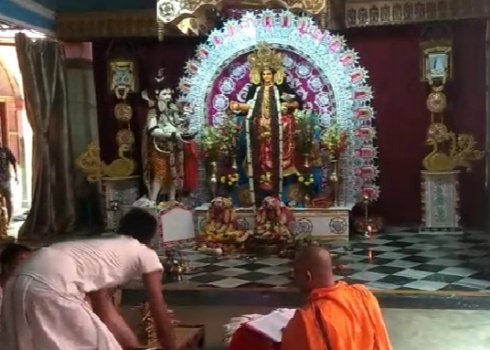ରାମକୃଷ୍ଣ ମିଶନ ଦ୍ୱାରା ମା ଅର୍ଣ୍ଣପୂର୍ଣ୍ଣାଙ୍କ ପୂଜା ଅର୍ଚ୍ଚନା 