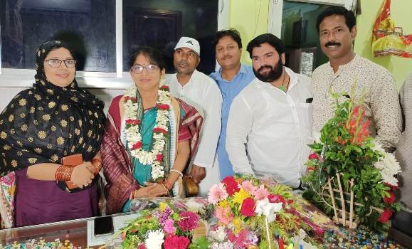 ନବନିର୍ବାଚିତ ପୌରାଧ୍ୟକ୍ଷା ସବିତା ସାହୁଙ୍କ ଦାୟିତ୍ୱ ଗ୍ରହଣ
