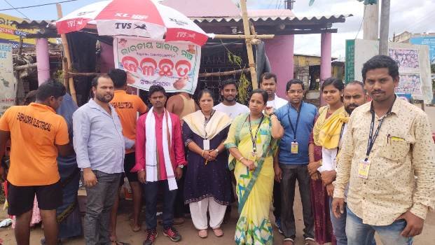 ଭାରତୀୟ ଆଜାଦ ମଞ୍ଚ ପକ୍ଷରୁ ଜଳଦାନ 