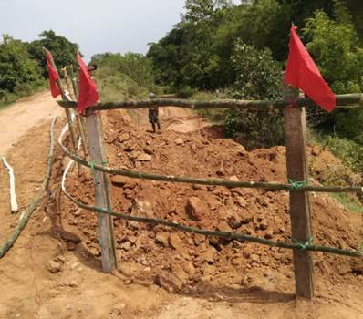 ପ୍ରଶାସନ ପକ୍ଷରୁ ବଞ୍ଚୋ ବାଲିଘାଟରେ ନାଲି ପତାକା ମରାଗଲା