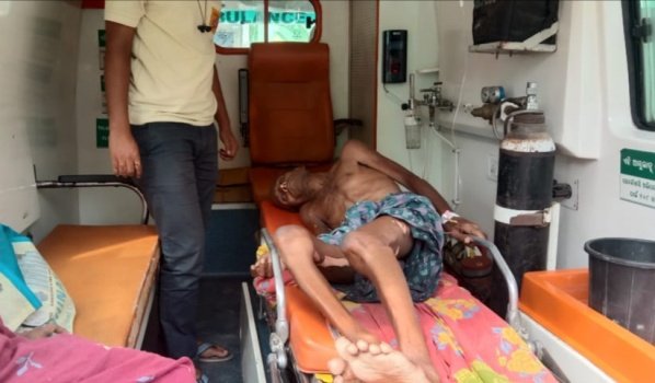 ନିଆଁରେ ପୋଡ଼ି ହୋଇ ବୃଦ୍ଧ ଗୁରୁତର