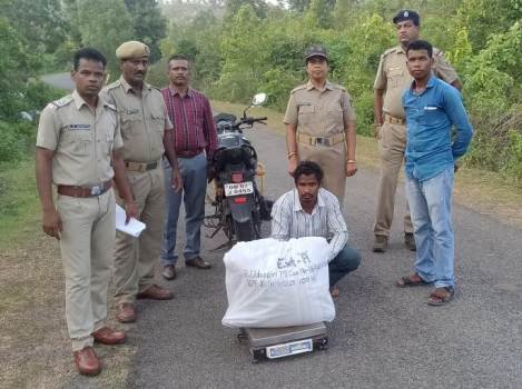 ୨୧ କେଜିରୁ ଉର୍ଦ୍ଧ ଗଞ୍ଜେଇ ଜବତ : ଜଣେ ଗିରଫ