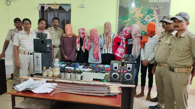 ବଡ଼ ଧରଣର ଡକାୟତ ଯୋଜନା ପଣ୍ଡ : ୧୪ ଜଣଙ୍କୁ କାବୁ କଲା ଭଞ୍ଜନଗର ପୁଲିସ