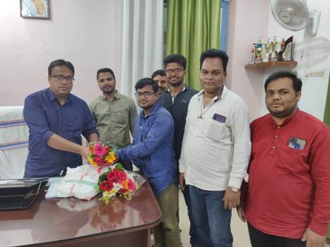 ୟୁଜେଏ,ଭଞ୍ଜନଗର ତରଫରୁ ନୂତନ ଉପଜିଲ୍ଲାପାଳ ଙ୍କୁ ସ୍ୱାଗତ ଓ ସମ୍ବର୍ଦ୍ଧନା