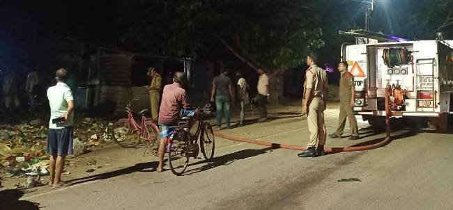 ଆବର୍ଜନା ପଡିବା ସ୍ଥାନରେ ଅଚାନକ ନିଆଁ ଲାଗିଲା