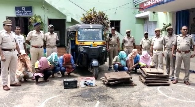 କ୍ରସରରୁ ଚୋରୀ ଘଟଣାରେ ଅଟୋ ସହ ଚୋରୀ ସାମଗ୍ରୀ ଜବତ : ୭ ଅଭିଯୁକ୍ତ ଗିରଫ